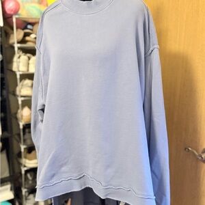 Free People Lavender Crew Neck Sweater